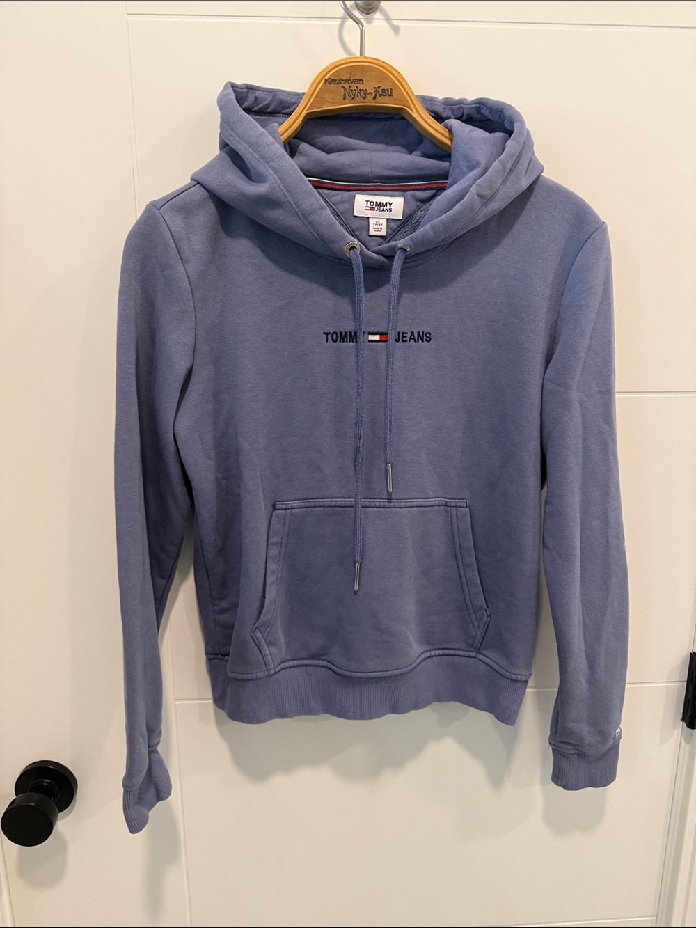 Tommy Hilfiger Women's Dusty blue Cowl Neck Hoodie size XS